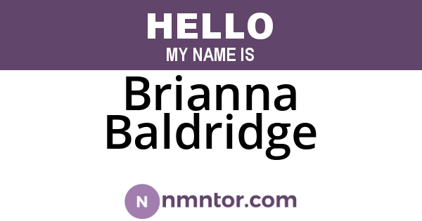 Brianna Baldridge