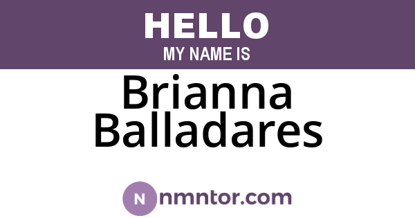 Brianna Balladares