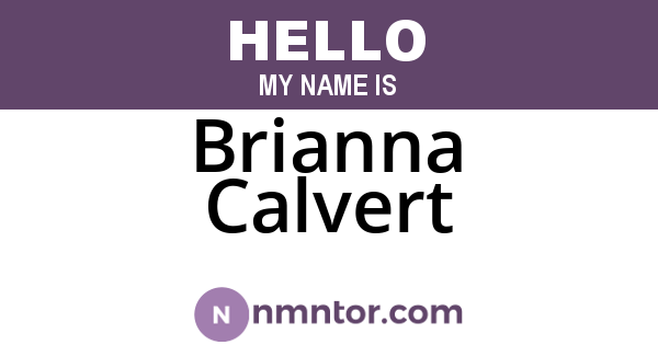 Brianna Calvert