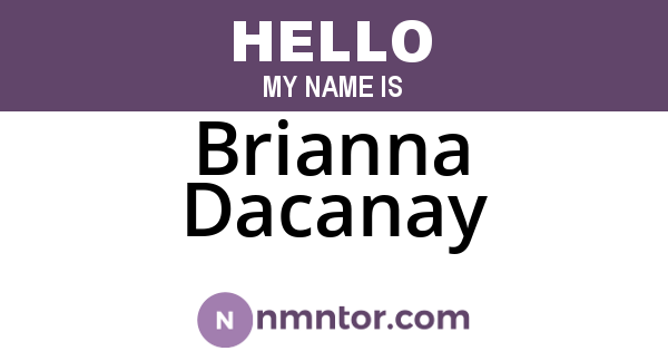 Brianna Dacanay