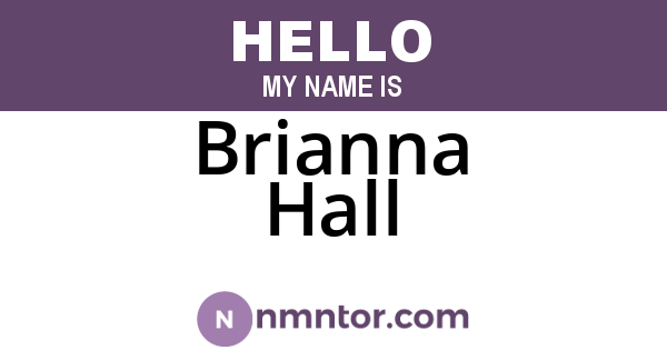 Brianna Hall