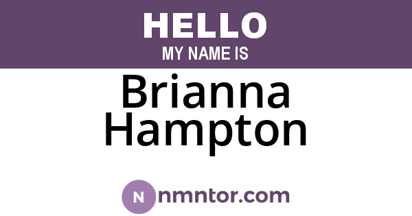 Brianna Hampton