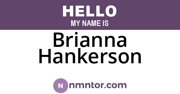 Brianna Hankerson