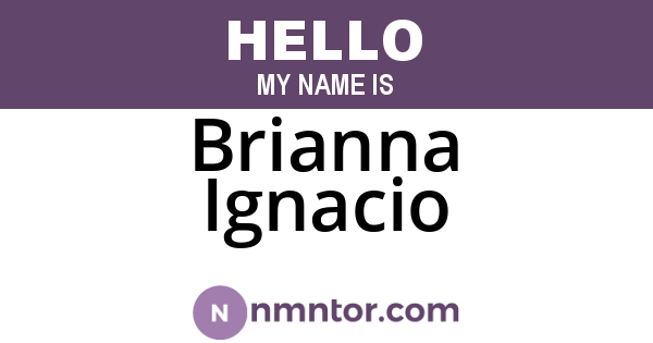 Brianna Ignacio
