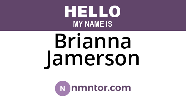 Brianna Jamerson