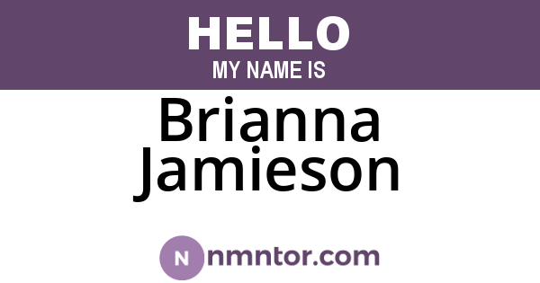 Brianna Jamieson