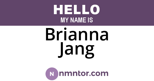 Brianna Jang