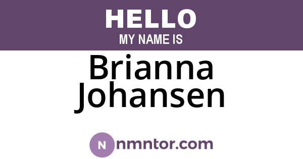 Brianna Johansen