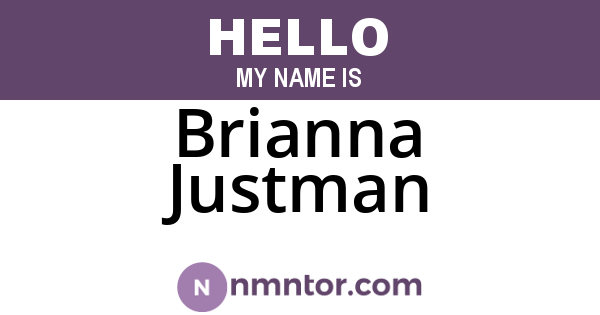 Brianna Justman