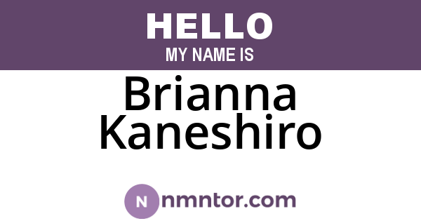 Brianna Kaneshiro