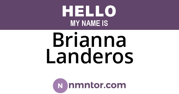 Brianna Landeros