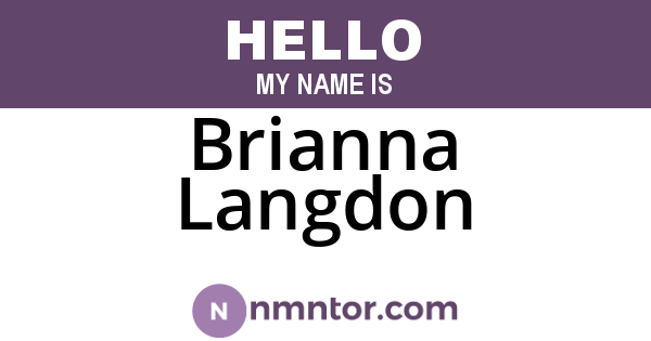 Brianna Langdon