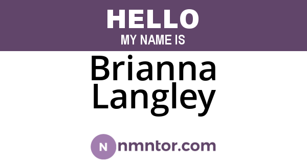 Brianna Langley