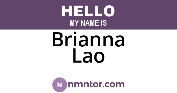 Brianna Lao