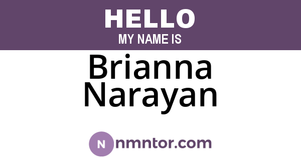 Brianna Narayan