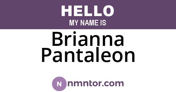 Brianna Pantaleon