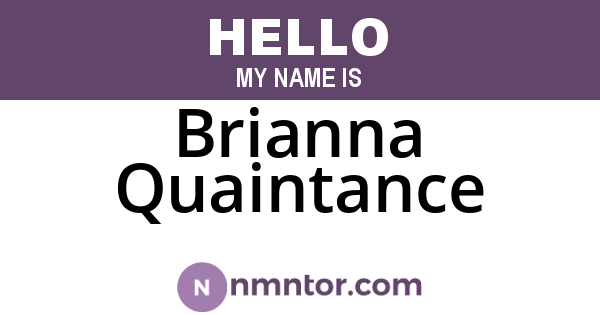 Brianna Quaintance