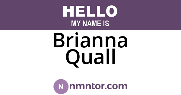 Brianna Quall