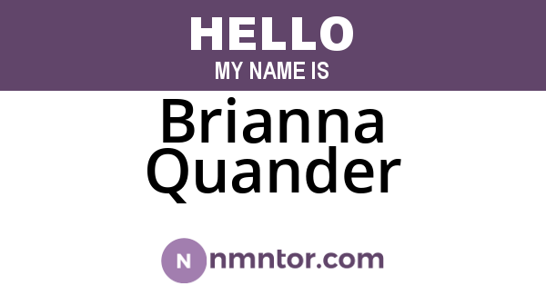 Brianna Quander