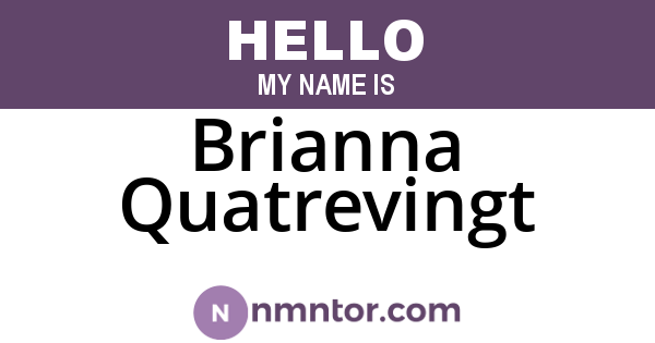 Brianna Quatrevingt