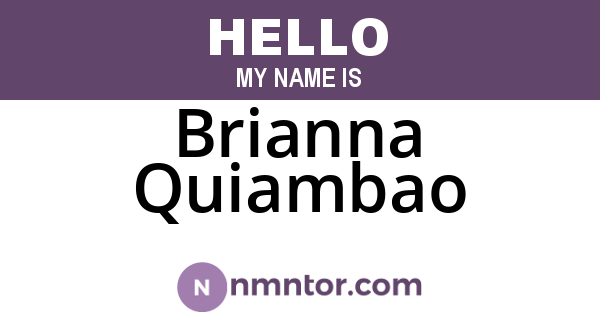 Brianna Quiambao