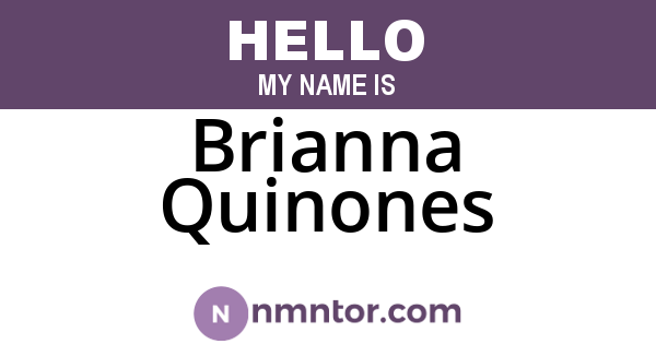 Brianna Quinones