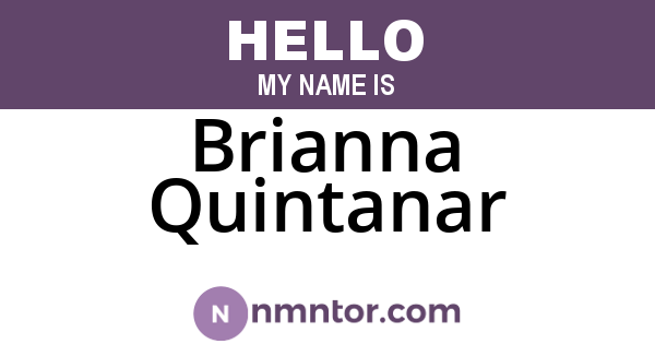 Brianna Quintanar