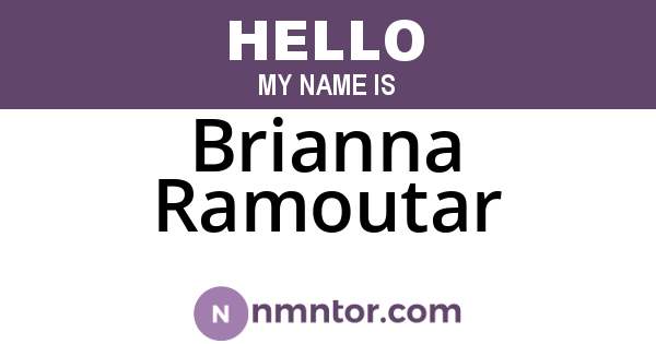 Brianna Ramoutar