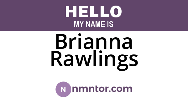 Brianna Rawlings