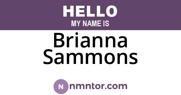 Brianna Sammons