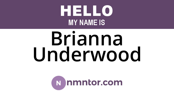 Brianna Underwood