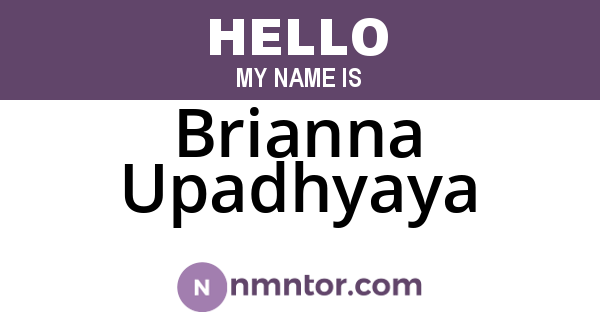Brianna Upadhyaya