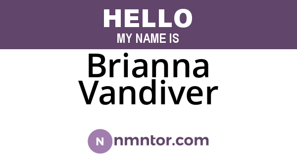 Brianna Vandiver