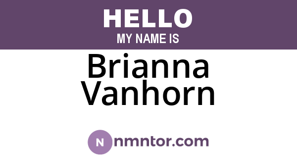 Brianna Vanhorn