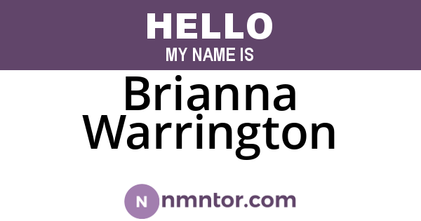 Brianna Warrington