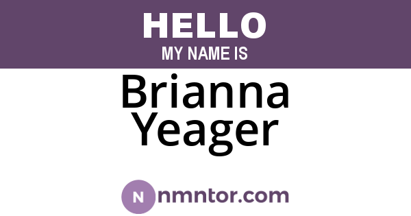 Brianna Yeager