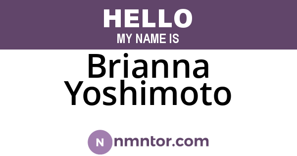 Brianna Yoshimoto