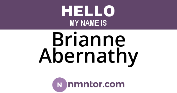 Brianne Abernathy