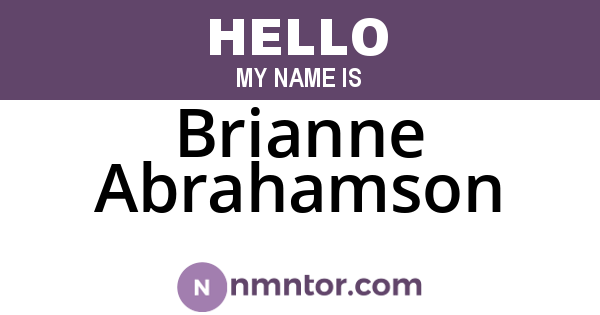 Brianne Abrahamson
