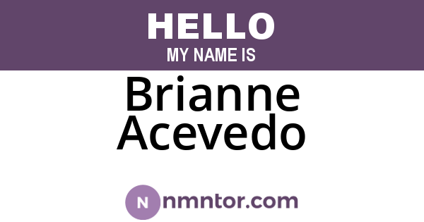 Brianne Acevedo