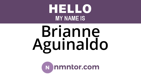Brianne Aguinaldo