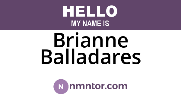 Brianne Balladares