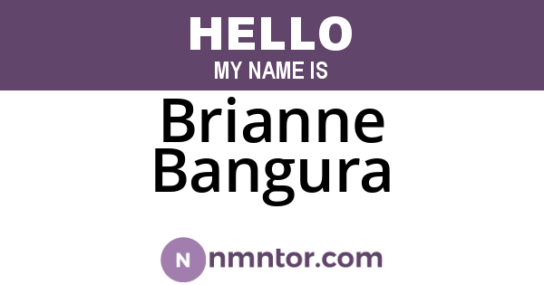 Brianne Bangura