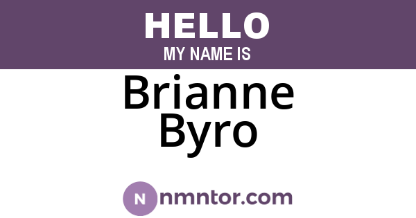 Brianne Byro