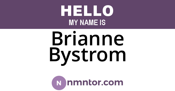 Brianne Bystrom