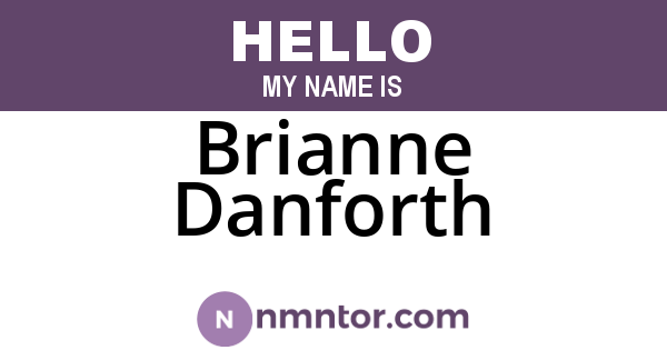 Brianne Danforth