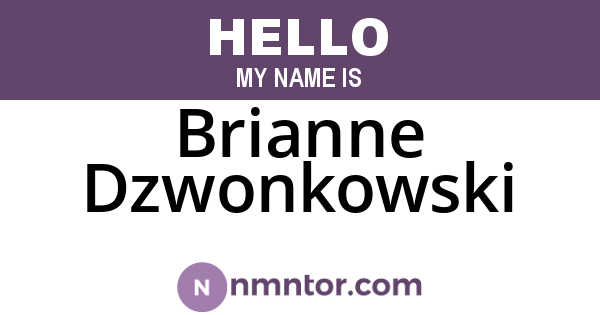 Brianne Dzwonkowski