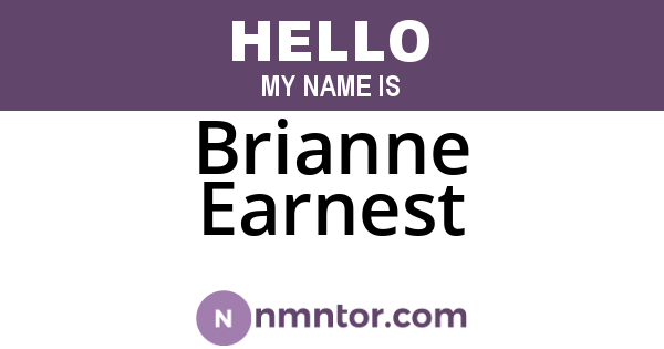Brianne Earnest