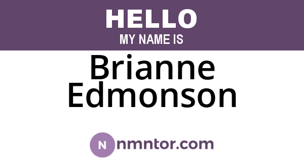 Brianne Edmonson