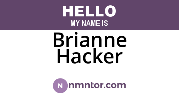 Brianne Hacker